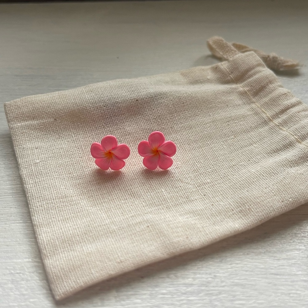 Hibiscus Flower Earrings